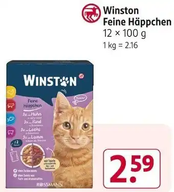 Rossmann Winston Feine Häppchen 12 x 100 g Angebot