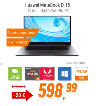 Notebooksbilliger Huawei Matebook D15 Angebot