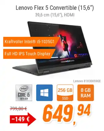 Notebooksbilliger Lenovo Flex 5 Convertible (15,6") Angebot