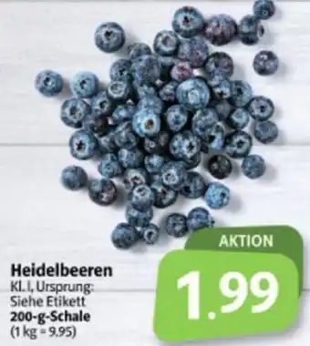 Markant Markt Heidelbeeren 200 g Schale Angebot