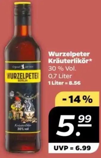 NETTO Wurzelpeter Kräuterlikör 0,7 Liter Angebot