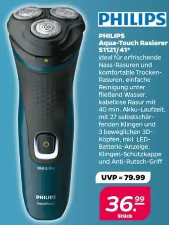 NETTO PHILIPS Aqua-Touch Rasierer S1121/41 Angebot