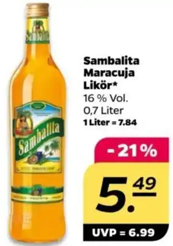 NETTO Sambalita Maracuja Likör 0,7 Liter Angebot