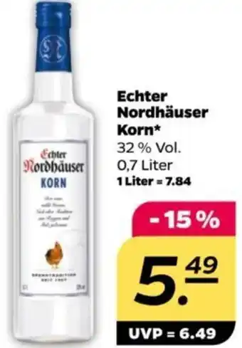 NETTO Echter Nordhäuser Korn 0,7 Liter Angebot