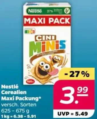 NETTO Nestlé Cerealien Maxi Packung 625-675 g Angebot