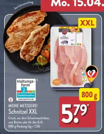 Aldi Nord MEINE METZGEREI Schnitzel XXL 800-g-Packung Angebot