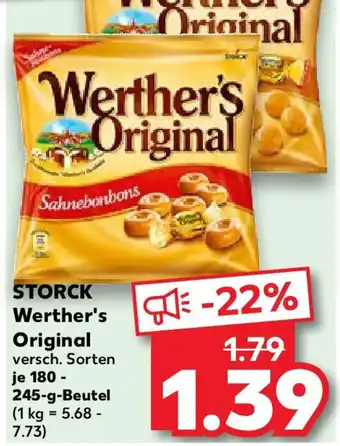 Kaufland STORCK Werther's Original 180 - 245 g Beutel Angebot