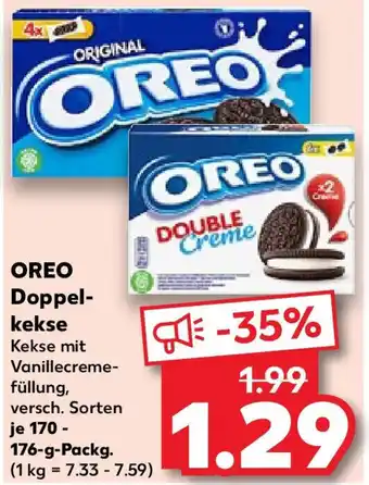 Kaufland OREO Doppel- kekse 170-176 g Packg. Angebot