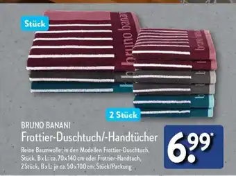 Aldi Nord BRUNO BANANI Frottier-Duschtuch/-Handtücher Angebot