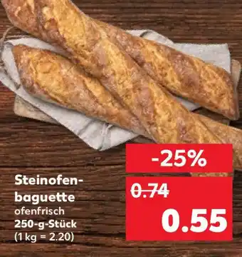 Kaufland Steinofen- baguette ofenfrisch 250-g-Stück Angebot