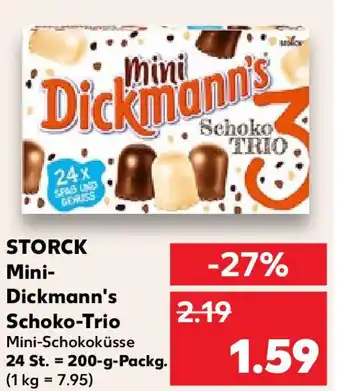 Kaufland STORCK Mini- Dickmann's Schoko-Trio 200 g Packg. Angebot