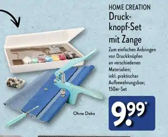 Aldi Nord HOME CREATION Druckknopf-Set mit Zange Angebot