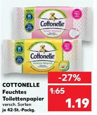 Kaufland COTTONELLE Feuchtes Toilettenpapier 42-St.-Packg. Angebot