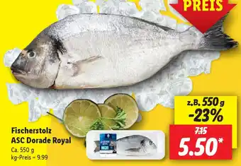 Lidl Fischerstolz ASC Dorade Royal 550g Angebot