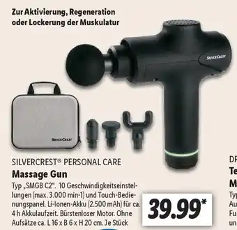 Lidl SILVERCREST PERSONAL CARE Massage Gun Typ „SMGB C2" Angebot