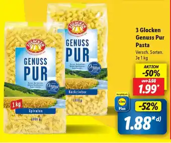 Lidl 3 Glocken Genuss Pur Pasta Versch. Sorten. Je 1 kg Angebot