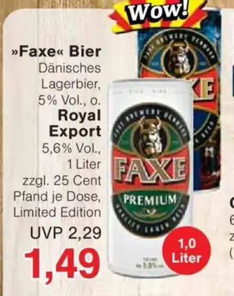 Jawoll Faxe Bier Dänisches 1.0 Liter Angebot