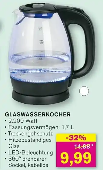 KODi GLASWASSERKOCHER Angebot