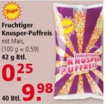 Multi Markt Fruchtiger Knusper Puffreis 42g Btl. Angebot