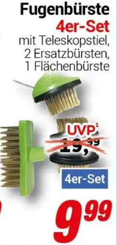 CENTERSHOP Fugenbürste 4er-Set Angebot