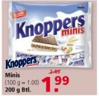 Multi Markt Knoppers Minis 200g Btl. Angebot