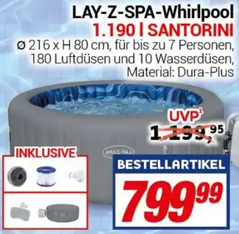 CENTERSHOP LAY-Z-SPA-Whirlpool 1.190 | SANTORINI Angebot