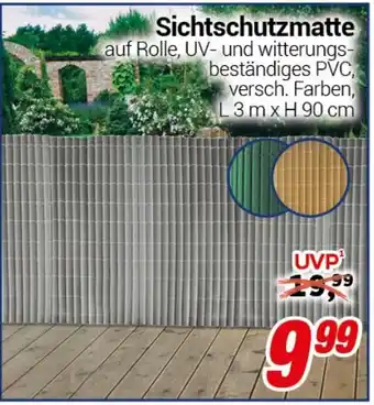 CENTERSHOP Sichtschutzmatte Angebot