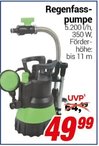 CENTERSHOP Regenfasspumpe Angebot