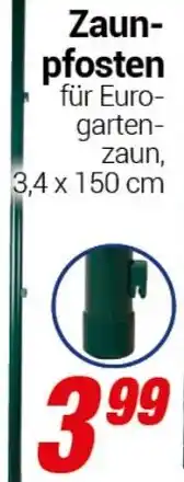 CENTERSHOP Zaunpfosten Angebot