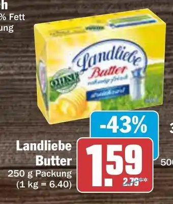 AEZ Landliebe Butter 250 g Packung Angebot