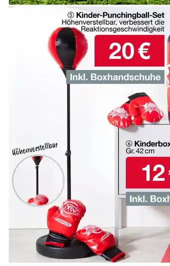 Woolworth Kinder-Punchingball-Set Angebot