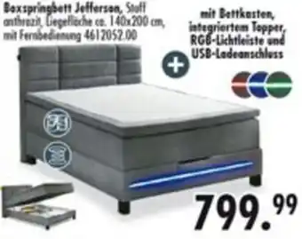 Möbel Boss Boxspringbett Jefferson Angebot