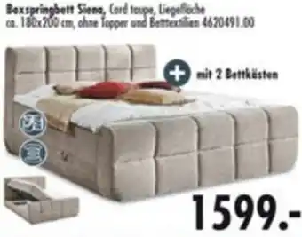 Möbel Boss Boxspringbett Siena Angebot