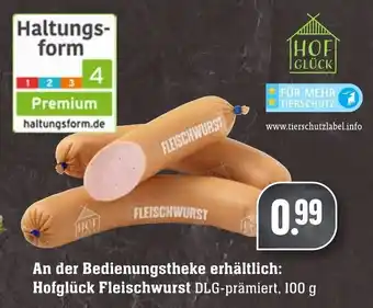 Edeka Neukauf Hofglück Fleischwurst 100g Angebot