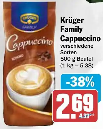 AEZ Krüger Family Cappuccino 500 g Beutel Angebot