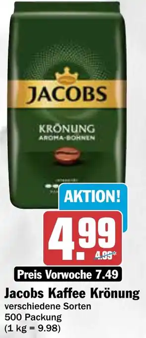 AEZ Jacobs Kaffee Krönung 500 g Packung Angebot