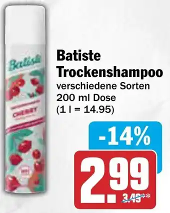 AEZ Batiste Trockenshampoo 200 ml Dose Angebot