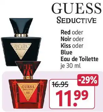 Rossmann GUESS SEDUCTIVE Red oder Noir oder Kiss oder Blue Eau de Toilette 30 ml Angebot