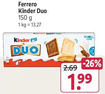 Rossmann Ferrero Kinder Duo 150 g Angebot