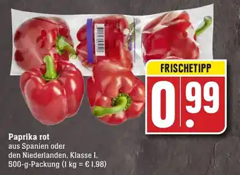 Edeka Neukauf Paprika rot 500g Angebot