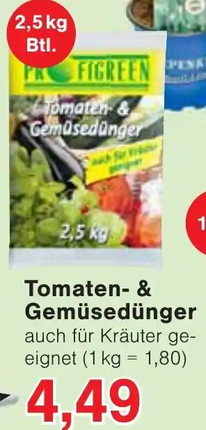 Wiglo Wunderland Tomaten & Gemüsedünger 2,5kg Btl. Angebot