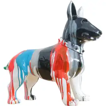 ManoMano Bull Terrier-Figur Kuatéh Shae 59x23x51 cm Mehrfarbig Angebot