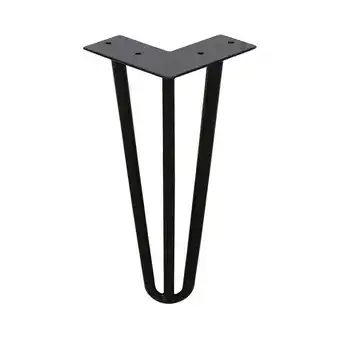 ManoMano 4x Hairpin Legs Schreibtisch Haarnadel Tischbeine Hairpin Legs Schwerlastbeine Austauschbare 3 Bügel. 15cm - schwarz Angebot