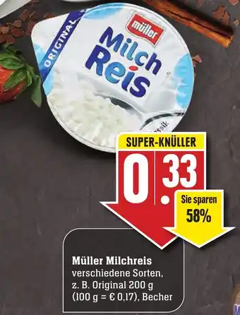 Edeka Neukauf Müller Milchreis 200g Becher Angebot