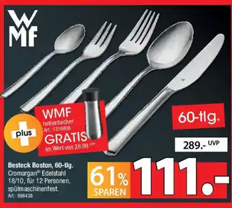 Zurbrüggen WMF Besteck Boston, 60-tlg. Cromargan Angebot