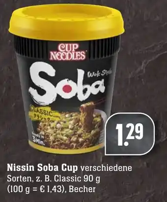 Edeka Neukauf Nissin Soba Cup 90g Becher Angebot