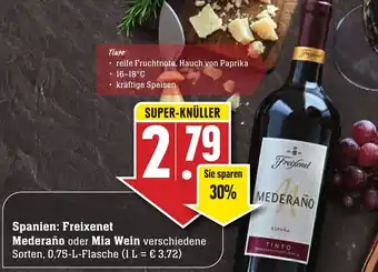 Edeka Neukauf Freixenet Mederaño oder Mia Weine 0,75L Angebot