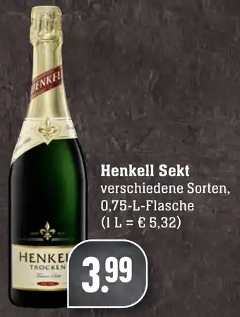 Edeka Neukauf Henkell Sekt 0,75L Angebot