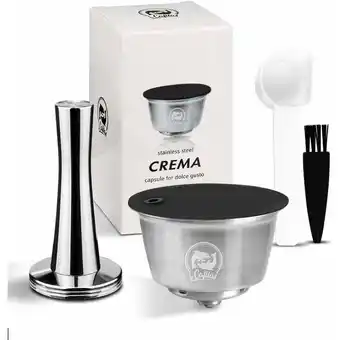 ManoMano Kaffee-Tamper-Kit für Dolce Gusto Edelstahl-Kaffeemaschine + Dolce Gusto Edelstahl-Nachfüll-Kaffeemaschinen-Kapsel + Messlöff Angebot