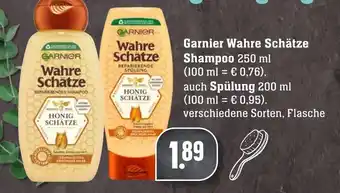 Edeka Neukauf Garnier Wahre Schätze Shampoo oder Spülung 200-250ml Angebot